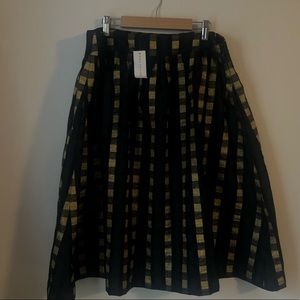 Gold plaid Ann Taylor Skirt